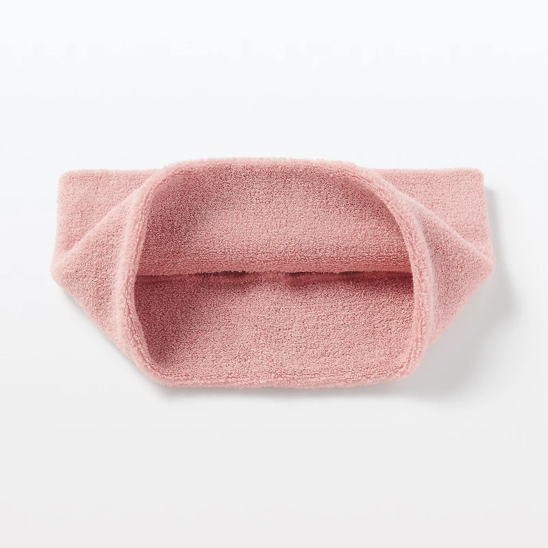Pile Hair Turban Wide - Smoky Pink