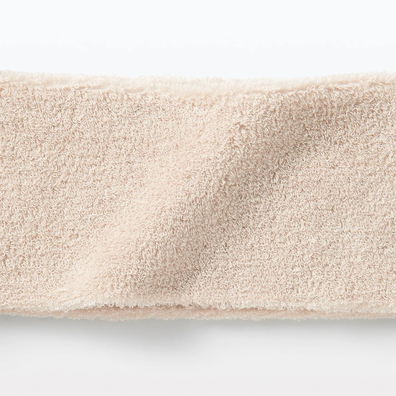 Pile Hair Turban Slim - Beige