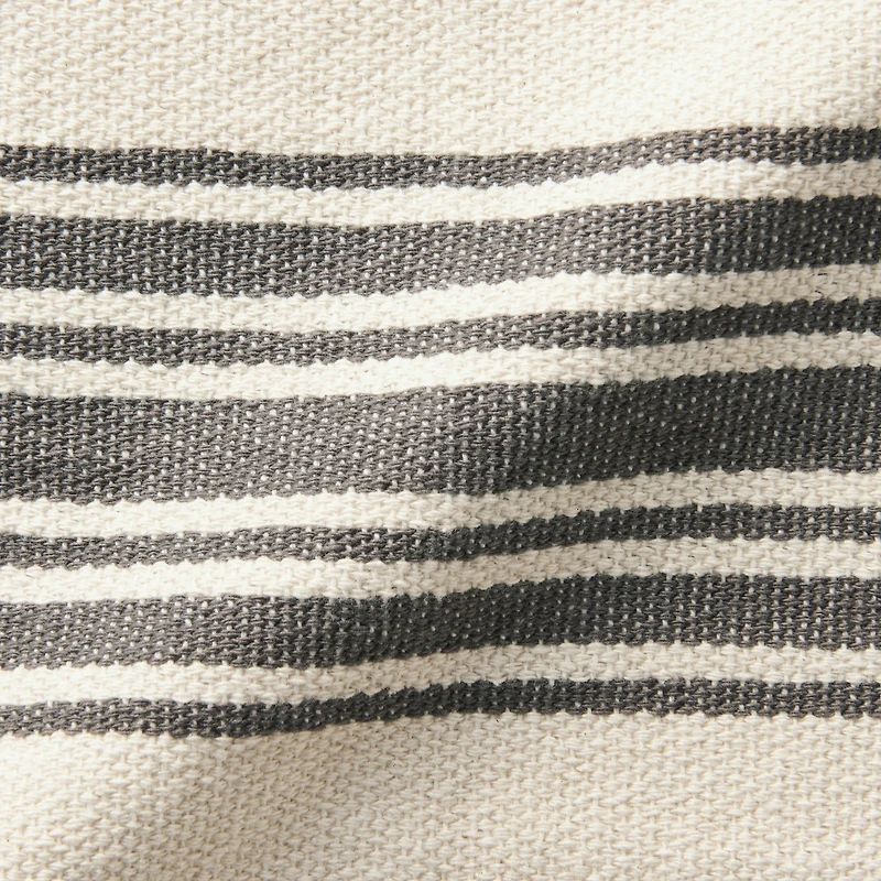 Low-Count Indian Cotton Placemat Center Striped - Natural Brown