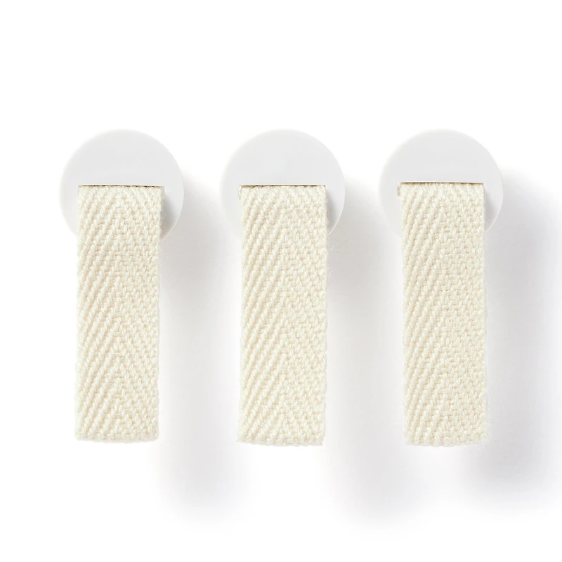 Polypropylene File Box Handle - Natural (3 Pack)