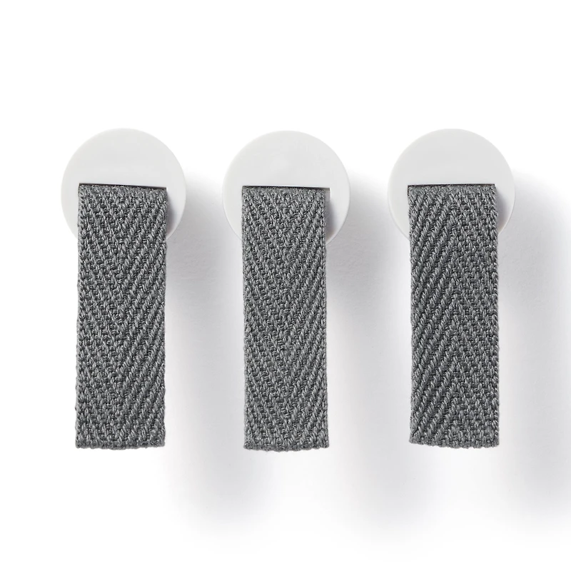 Polypropylene File Box Handle - Grey (3 Pack)