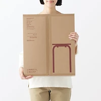 Steel Pipe Stacking Stool - Burgundy