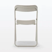 Steel Pipe Folding Chair with Wooden Seat