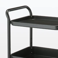 Steel Pipe Wheeled Rack Utility Cart - Dark Grey