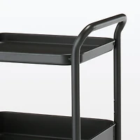 Steel Pipe Wheeled Rack Utility Cart - Dark Grey