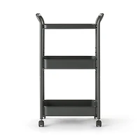 Steel Pipe Wheeled Rack Utility Cart - Dark Grey