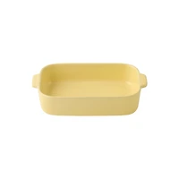 Stoneware Baking Dish Oven Tray - Light Yellow