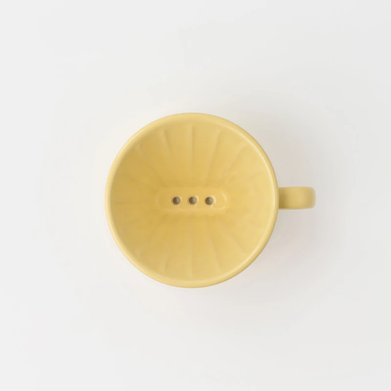 Stoneware Coffee Dripper - Light Yellow