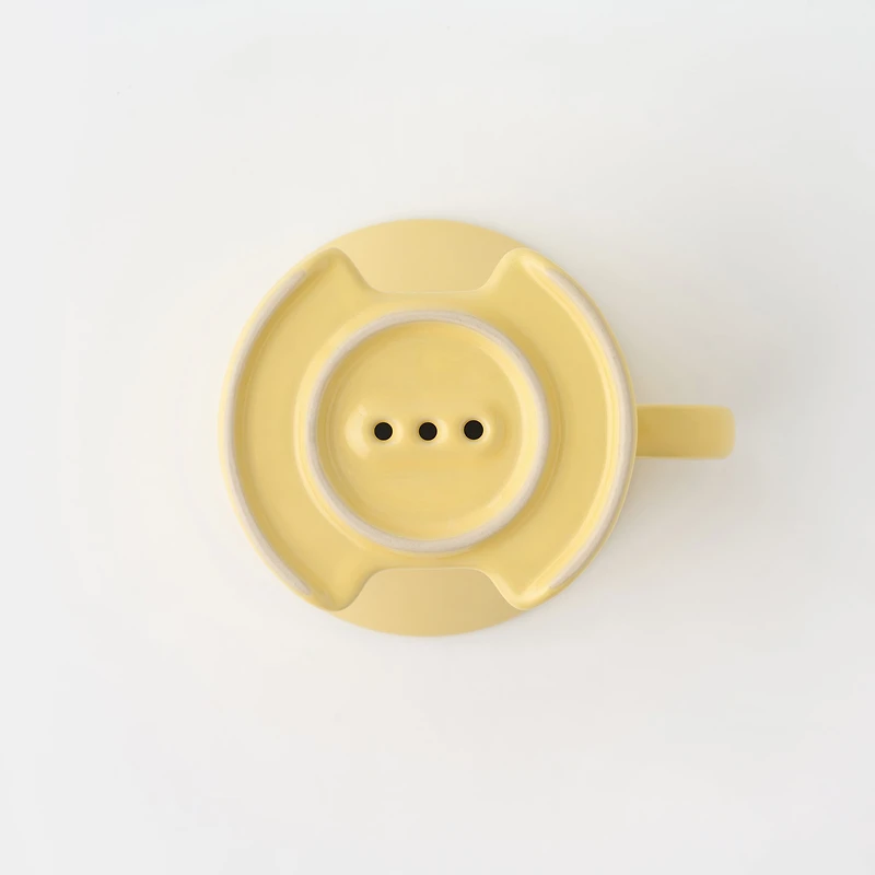 Stoneware Coffee Dripper - Light Yellow
