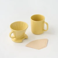 Stoneware Coffee Dripper - Light Yellow