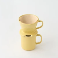 Stoneware Coffee Dripper - Light Yellow