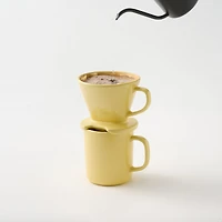 Stoneware Coffee Dripper - Light Yellow