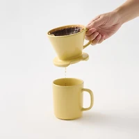 Stoneware Coffee Dripper - Light Yellow