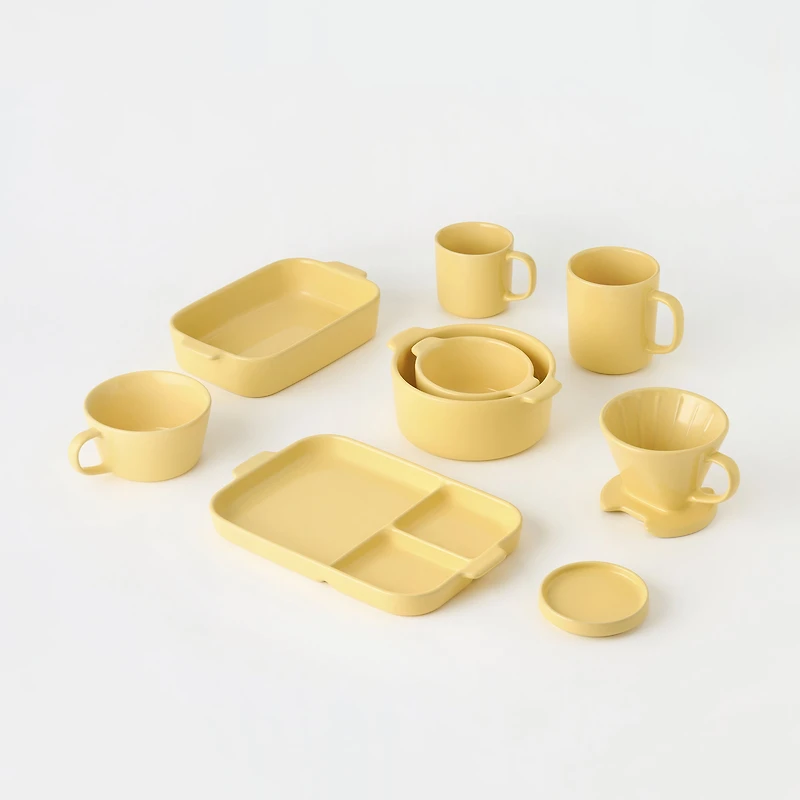 Stoneware Coffee Dripper - Light Yellow