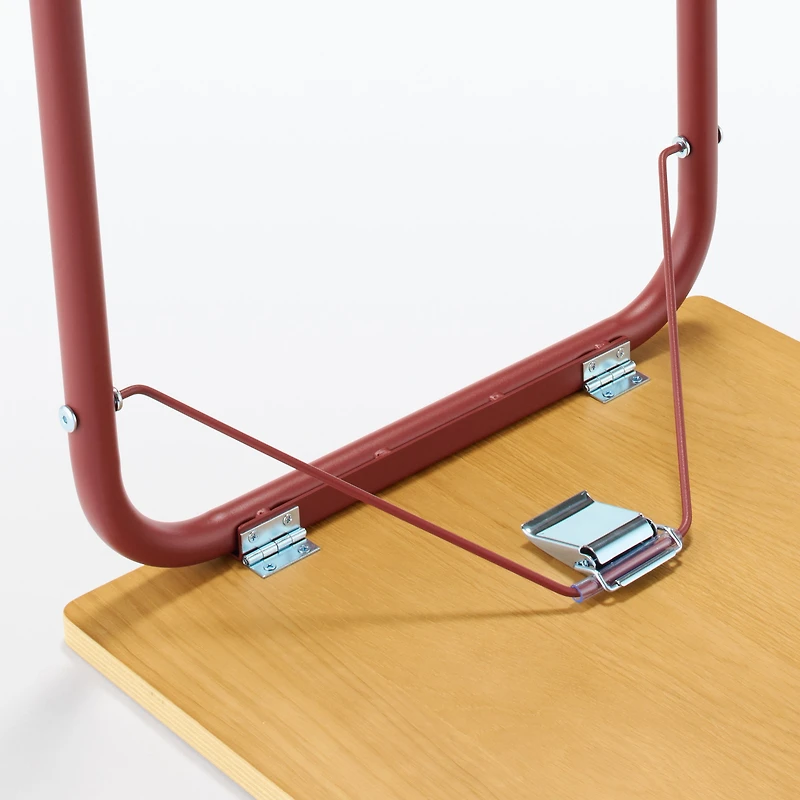 Steel Pipe Table - Burgundy