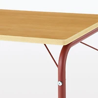 Steel Pipe Table - Burgundy