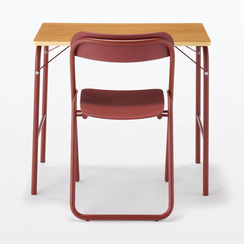 Steel Pipe Table - Burgundy