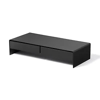 Steel Monitor Stand with 2 Drawer - Wide