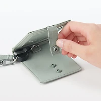 Self Standing Card Holder with Reel - Moss Green