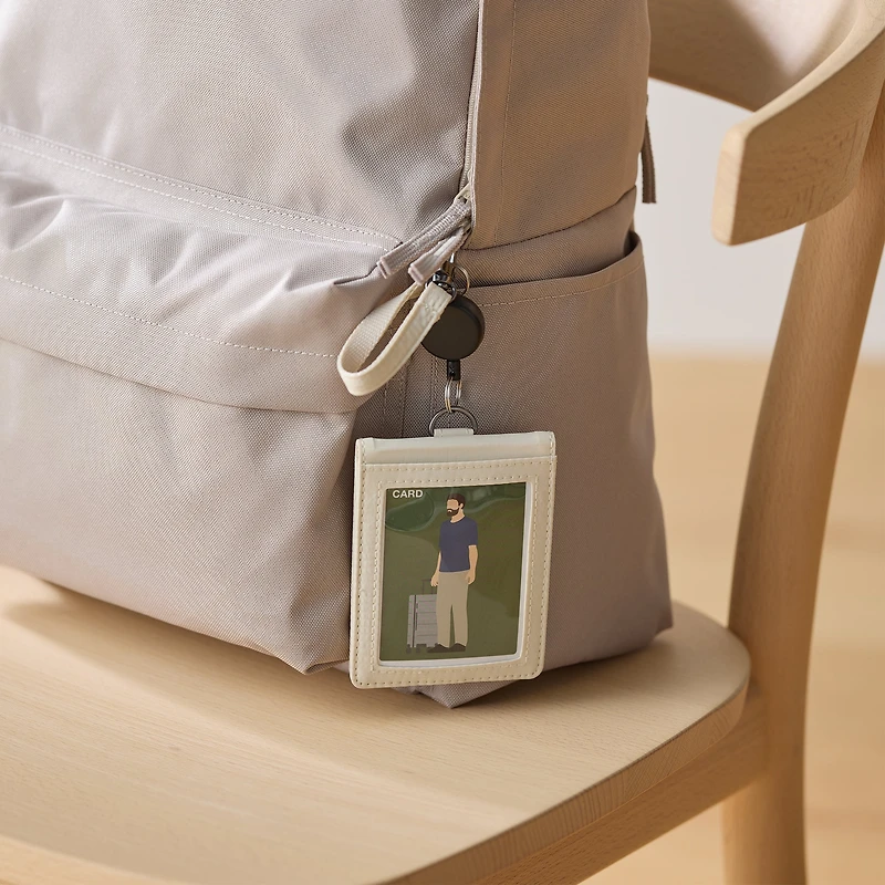 Self Standing Card Holder with Reel - Moss Green
