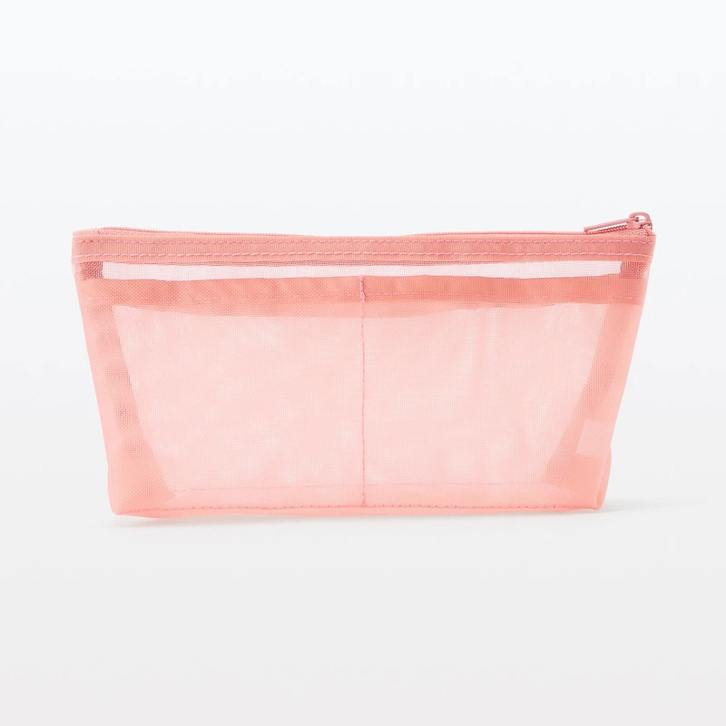 Nylon Mesh Pen Case with Gusset Tall