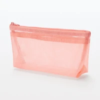 Nylon Mesh Pen Case with Gusset Tall