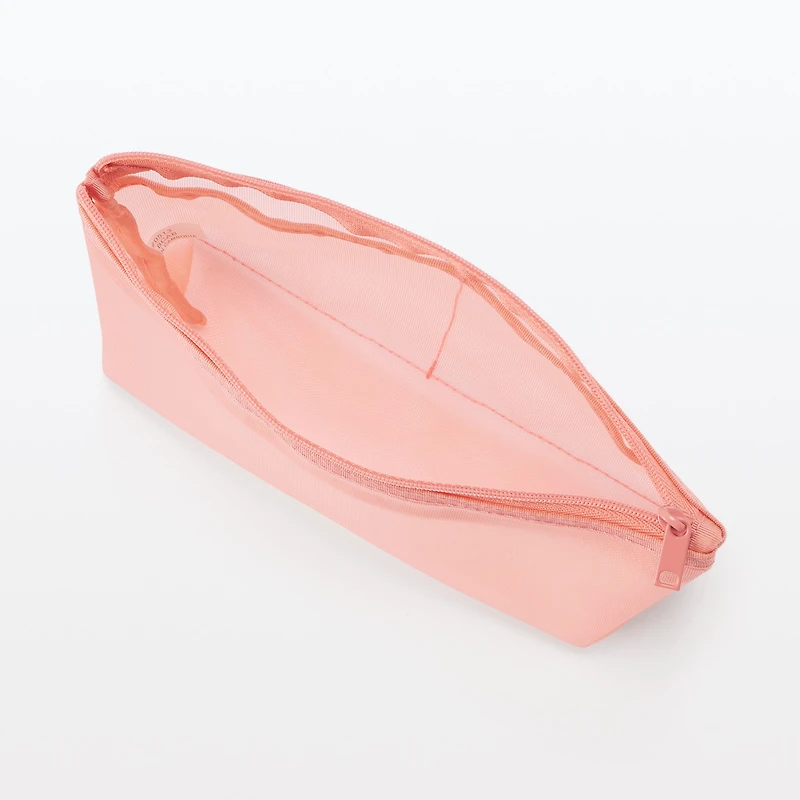 Nylon Mesh Pen Case with Gusset Tall