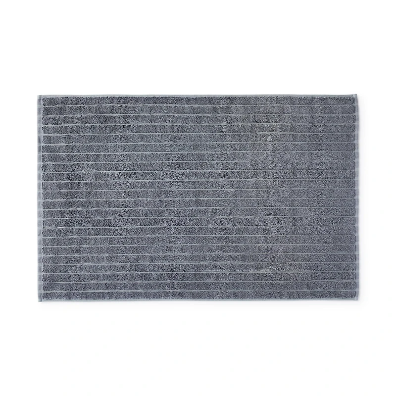 Cotton Linen Bath Mat - W45 x L70 cm - Charcoal Grey
