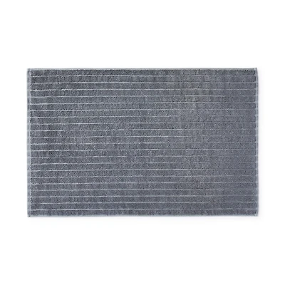 Cotton Linen Bath Mat - W45 x L70 cm - Charcoal Grey
