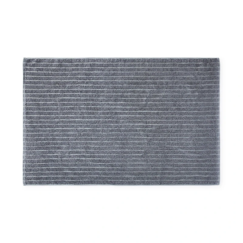 Cotton Linen Bath Mat - W60 x L90 cm - Charcoal Grey