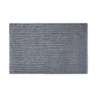 Cotton Linen Bath Mat - W60 x L90 cm - Charcoal Grey