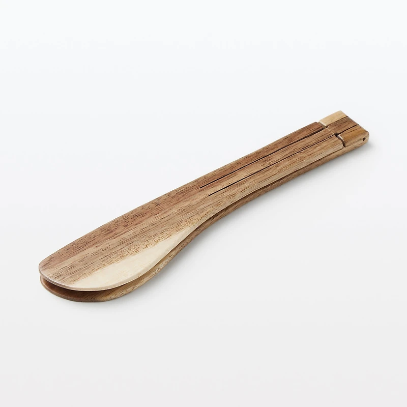 Acacia Foldable Tongs Small
