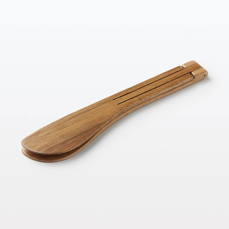 Acacia Foldable Tongs Large