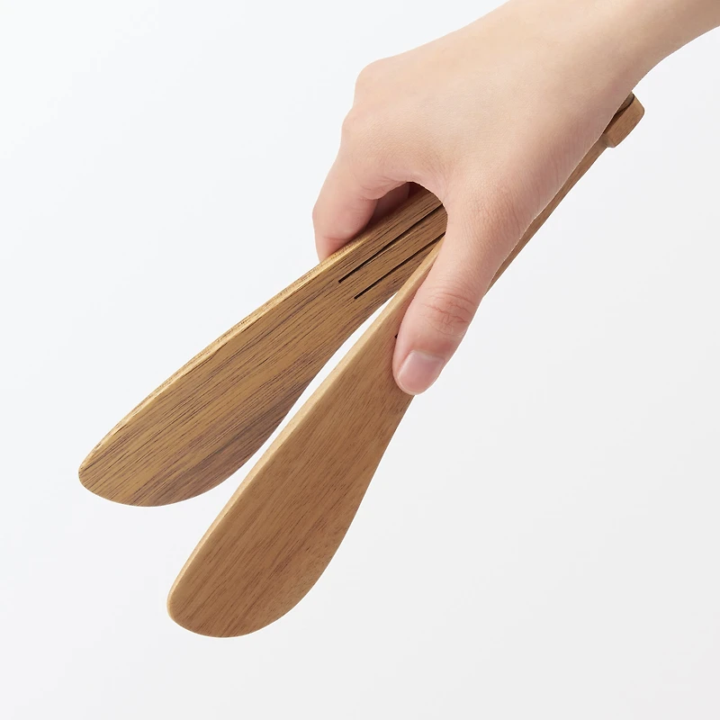 Acacia Foldable Tongs Large