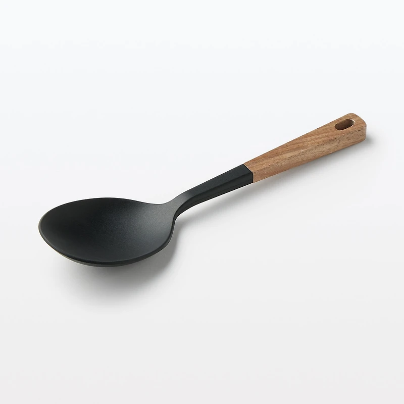 Wooden Handle Silicone Cooking Spoon