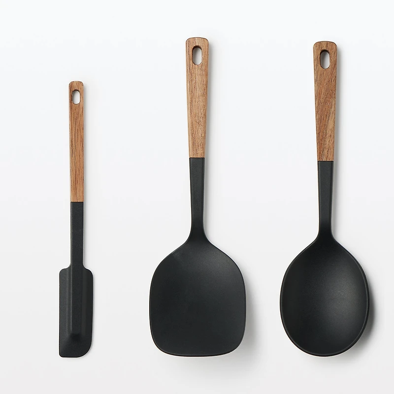 Wooden Handle Silicone Turner