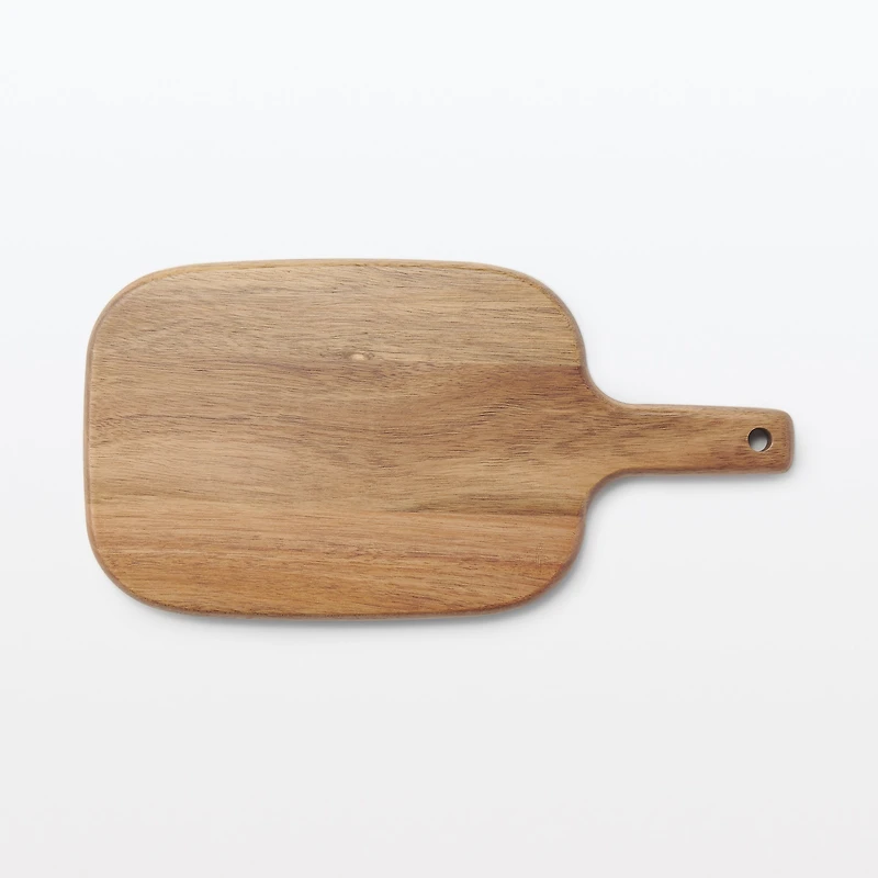 Acacia Double-Sided Cutting Board with Handle Small