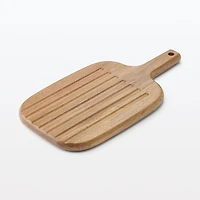 Acacia Double-Sided Cutting Board with Handle Small
