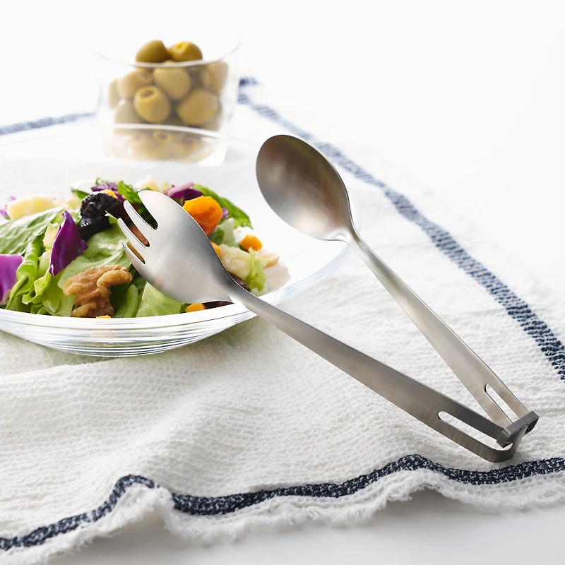 Stainless Steel Salad Tongs with Lock