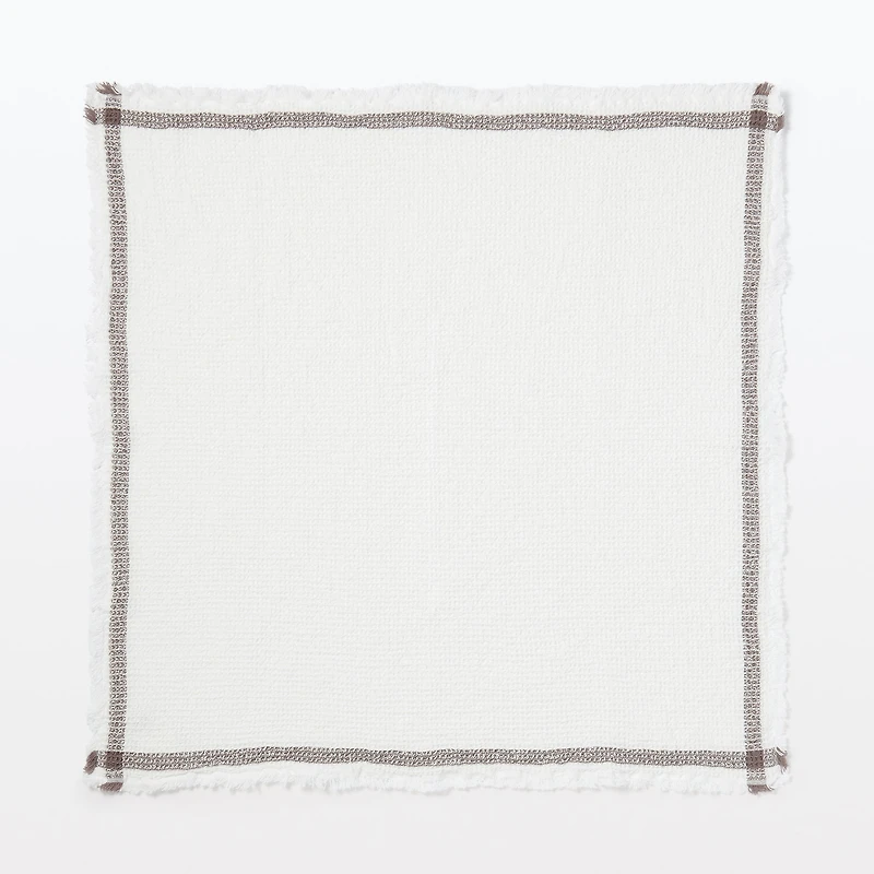 Indian Cotton Waffle Weave Multipurpose Cloth - Brown