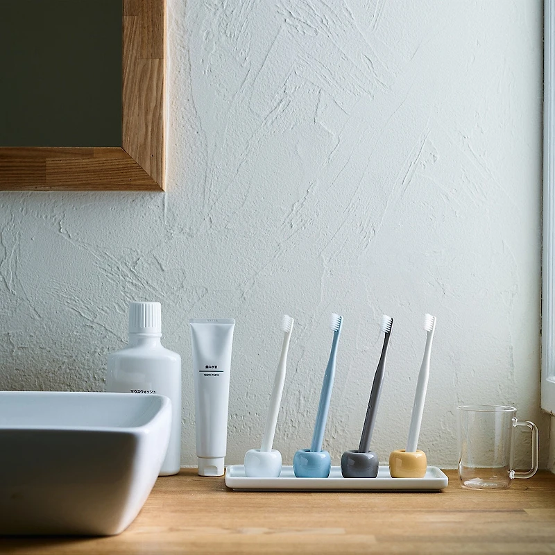 Porcelain Toothbrush Holder - Pink