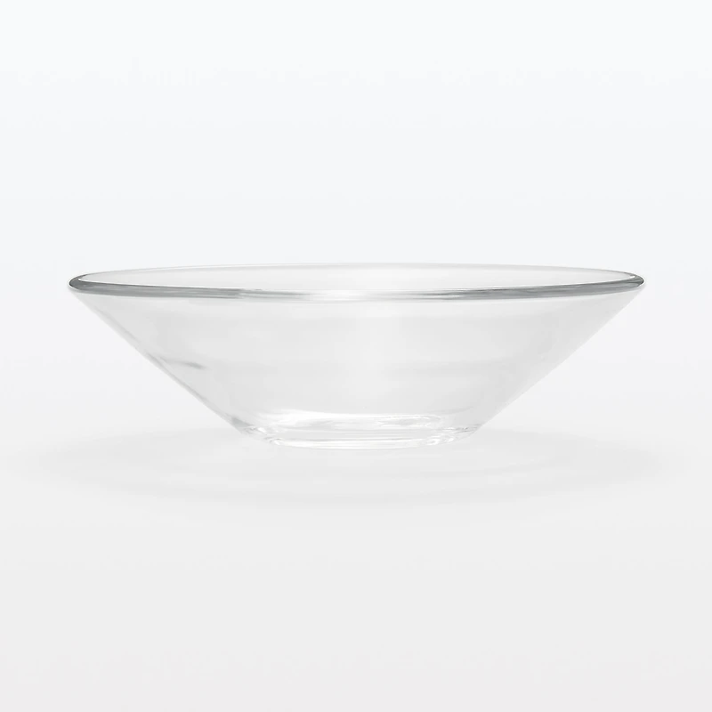 Soda Glass Shallow Bowl