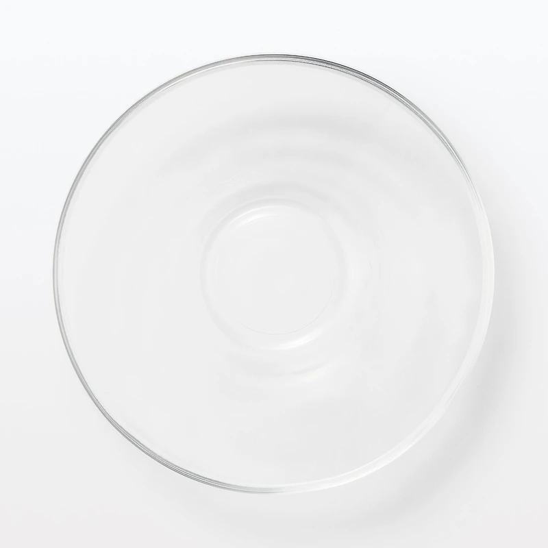 Soda Glass Shallow Bowl