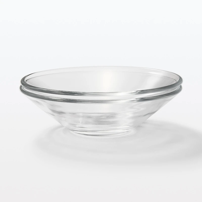 Soda Glass Shallow Bowl