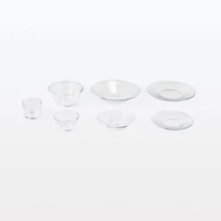 Soda Glass Shallow Bowl
