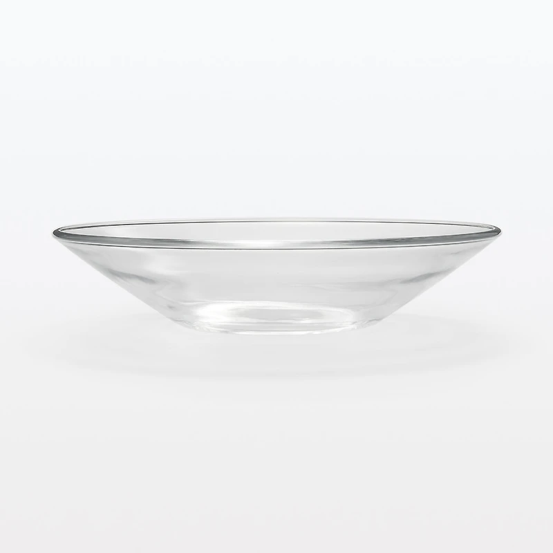 Soda Glass Shallow Bowl - Large