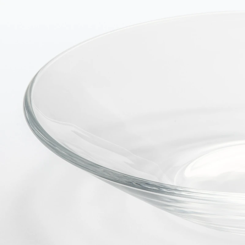 Soda Glass Shallow Bowl - Large