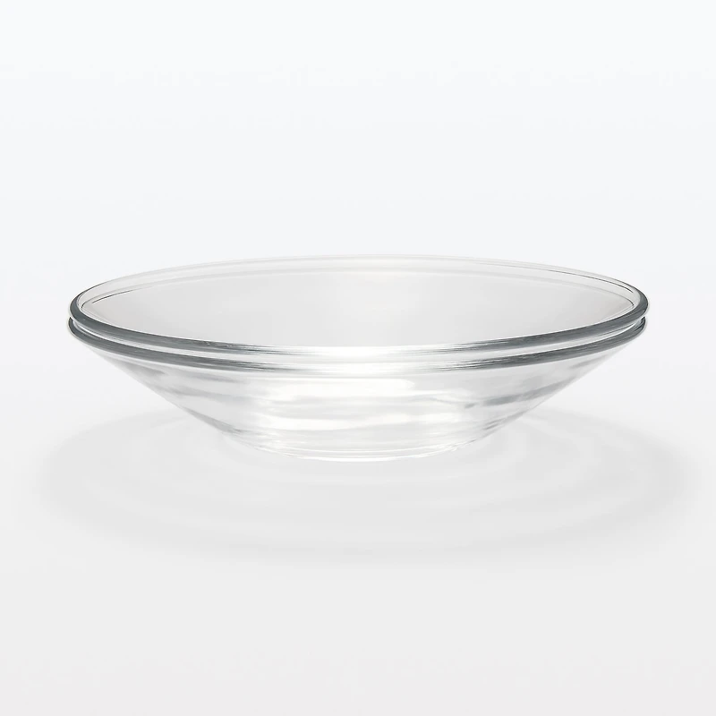 Soda Glass Shallow Bowl - Large