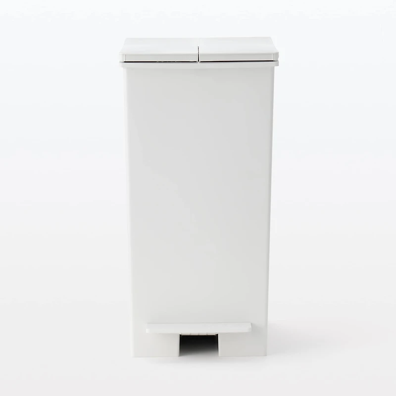 Polypropylene Pedal Dust Bin with Double-Hinged Lid - 35.1 L