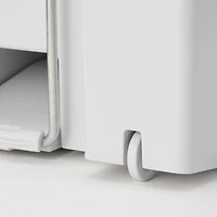 Polypropylene Pedal Dust Bin with Double-Hinged Lid - 35.1 L